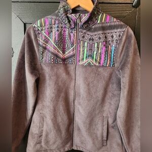 Womens Fila Zip Up Fleece Jacket~size S